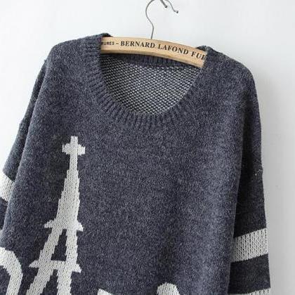 Warm Round Neck Sweater,knitting Fashion Tower