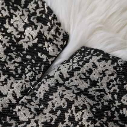 Sleeveless Dress Yarn Embroidery Lace