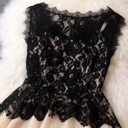 Fashion Black Lace Dress