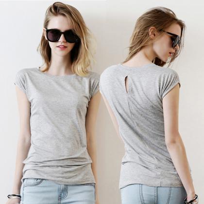 Cotton Female T-shirt, Style Summer Short-sleeved..